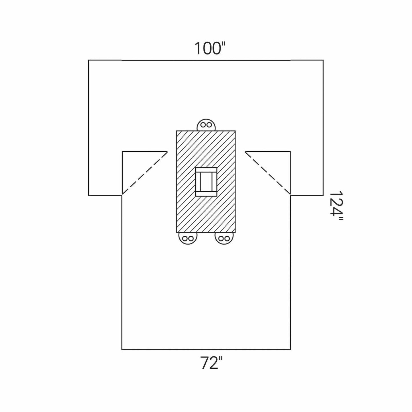 Halyard Sterile Laparotomy Abdominal Drape, 100 x 72 x 124 Inch