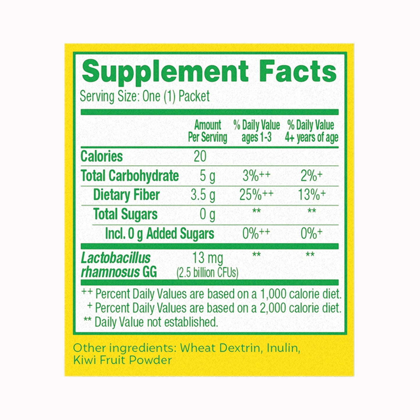 Culturelle® Probiotics Kids Probiotic + Fiber Packets