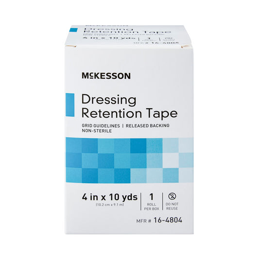 McKesson Nonwoven Fabric Dressing Retention Tape, 4 Inch x 10 Yard