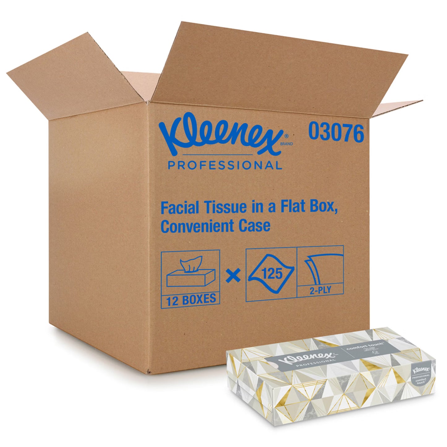 Kleenex® Facial Tissue, White, 8.4 x 8.6 Inch