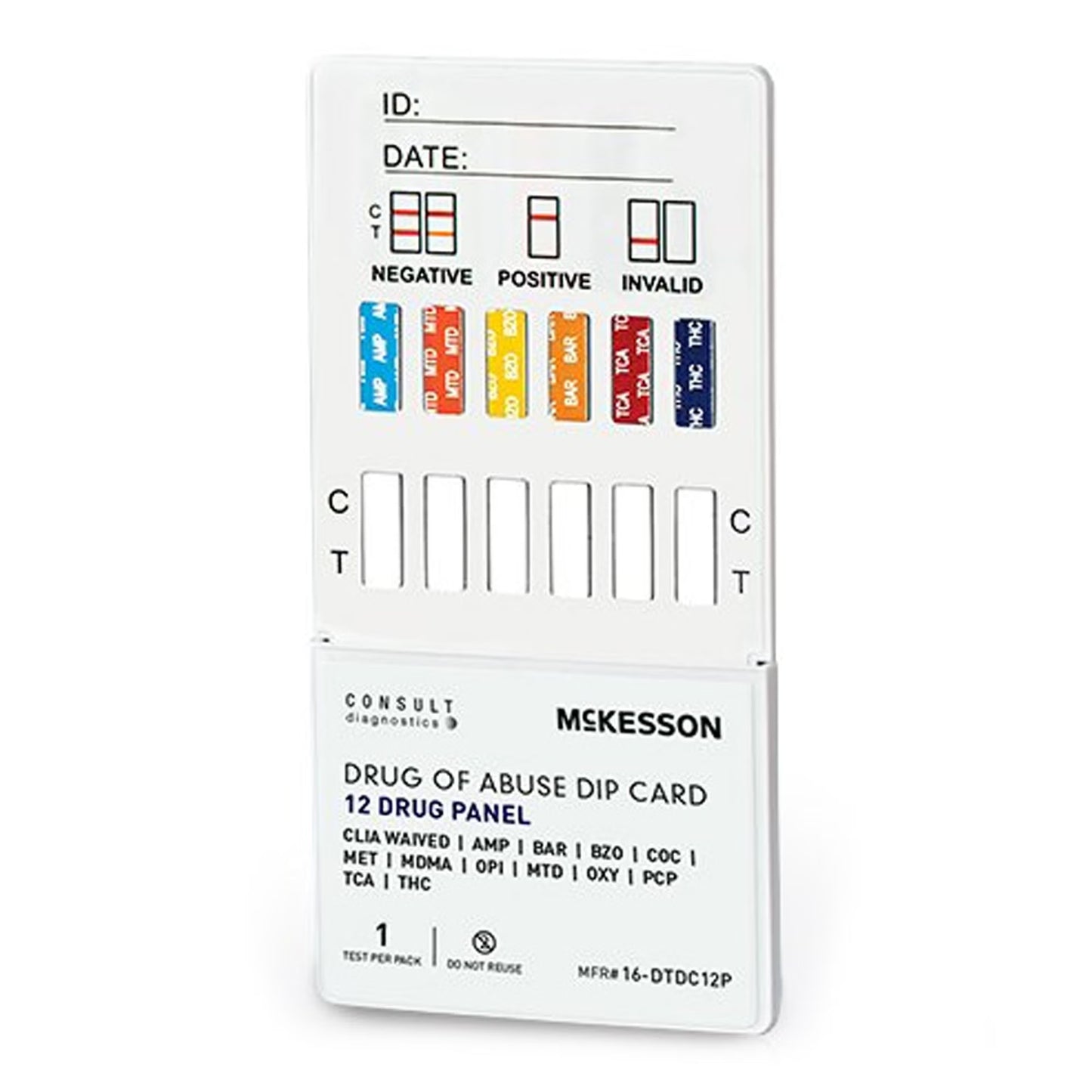 McKesson Consult™ 12-Drug Panel with Adulterants Drugs of Abuse Test Kit