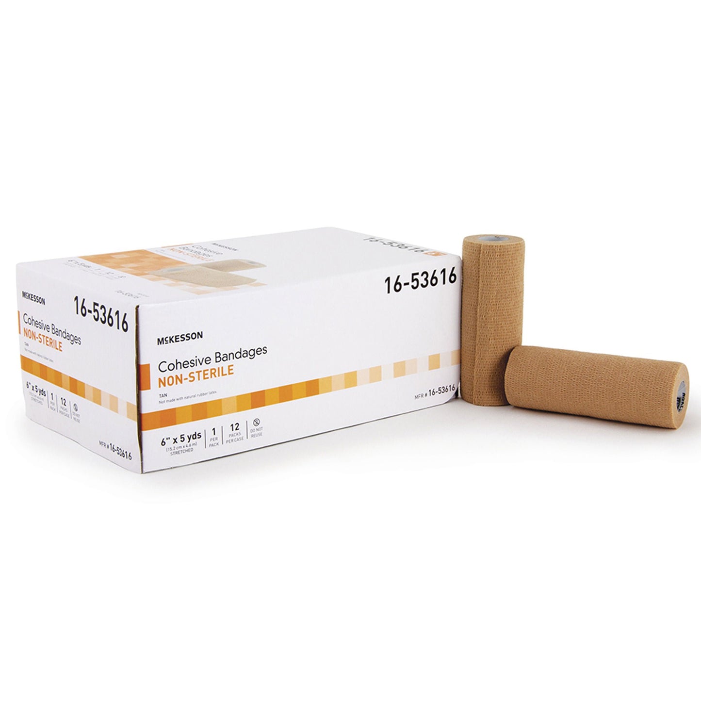 McKesson Self-adherent Closure Cohesive Bandage, 6 Inch x 5 Yard
