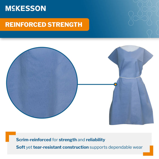 McKesson SMS Fluid Resistant Exam Gown, 3X-Large