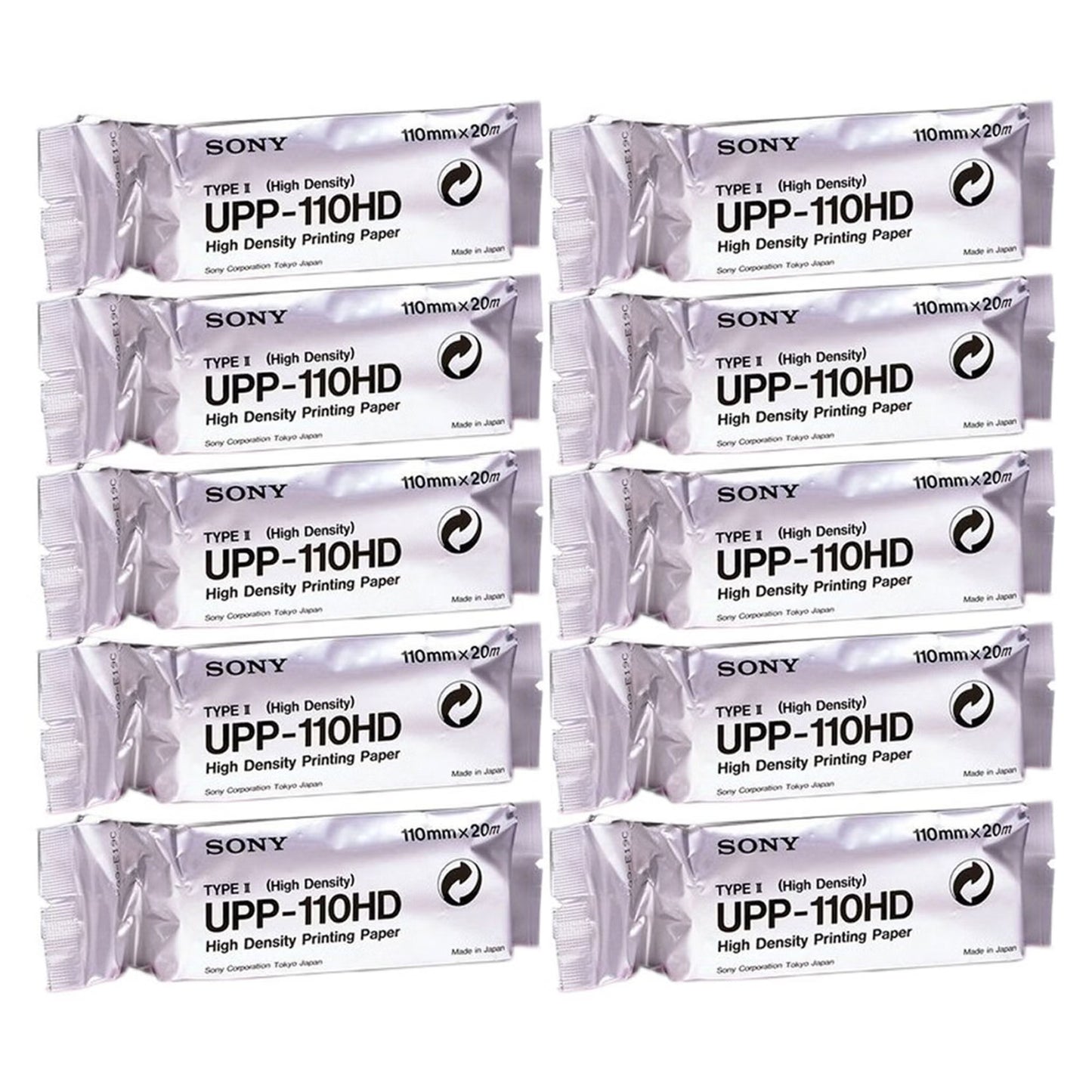 Ultrasound Video Paper Sony® Roll Black and White High Density Without Grid
