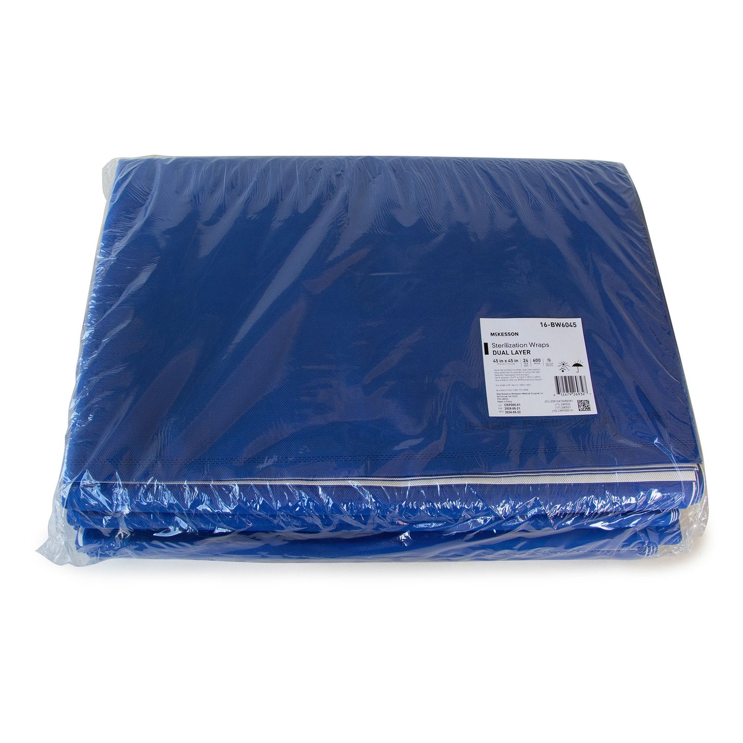 McKesson Sterilization Wrap, 45 x 45 Inch, Grade 600