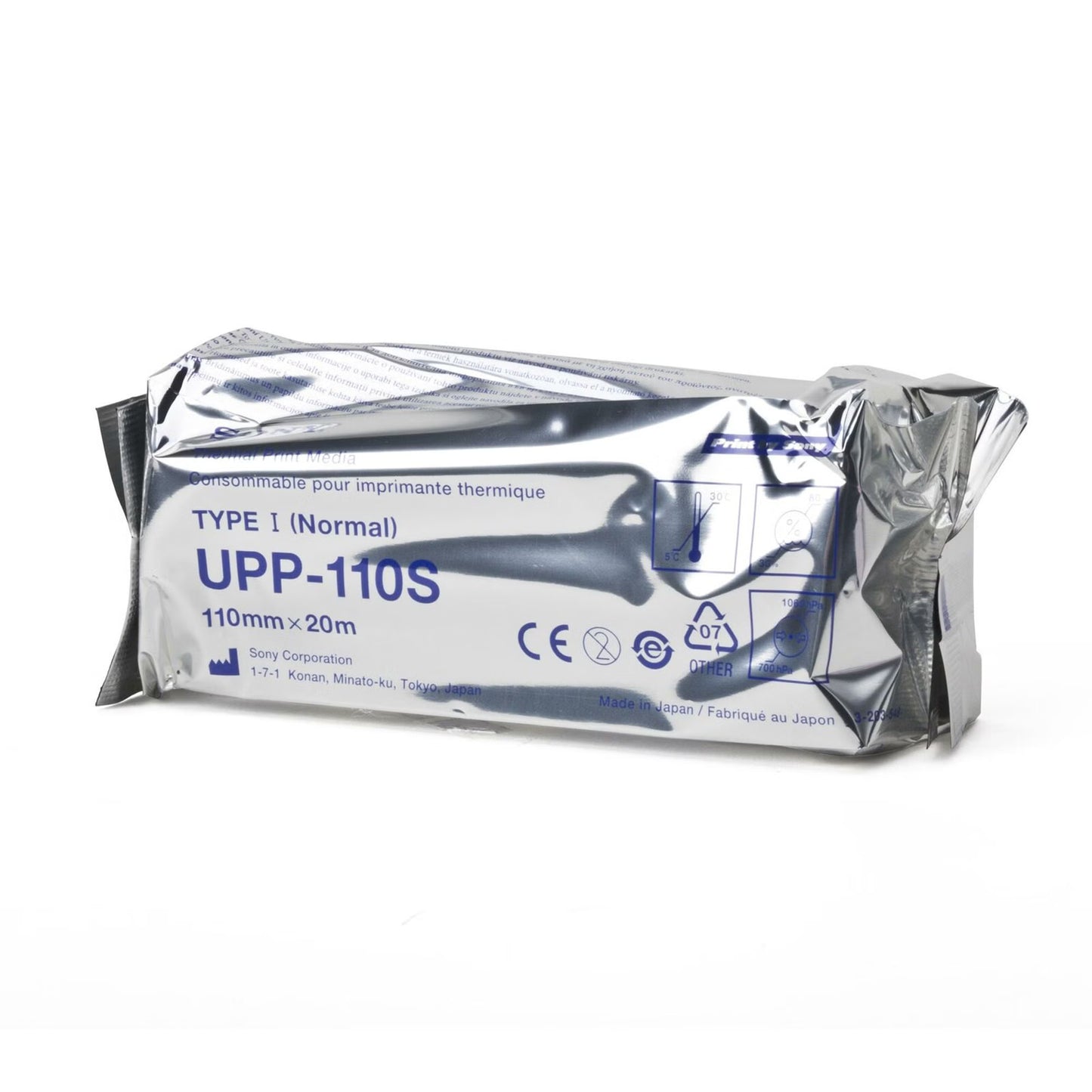 Ultrasound Video Paper Sony® Roll Black and White Standard Without Grid