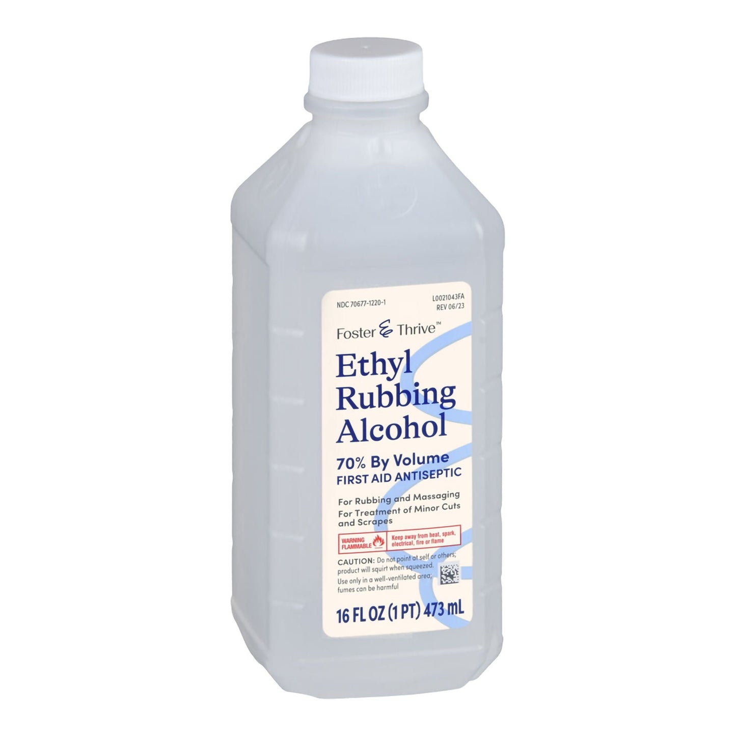 Foster & Thrive™ 70% Ethyl Rubbing Alcohol, 16-ounce Bottle