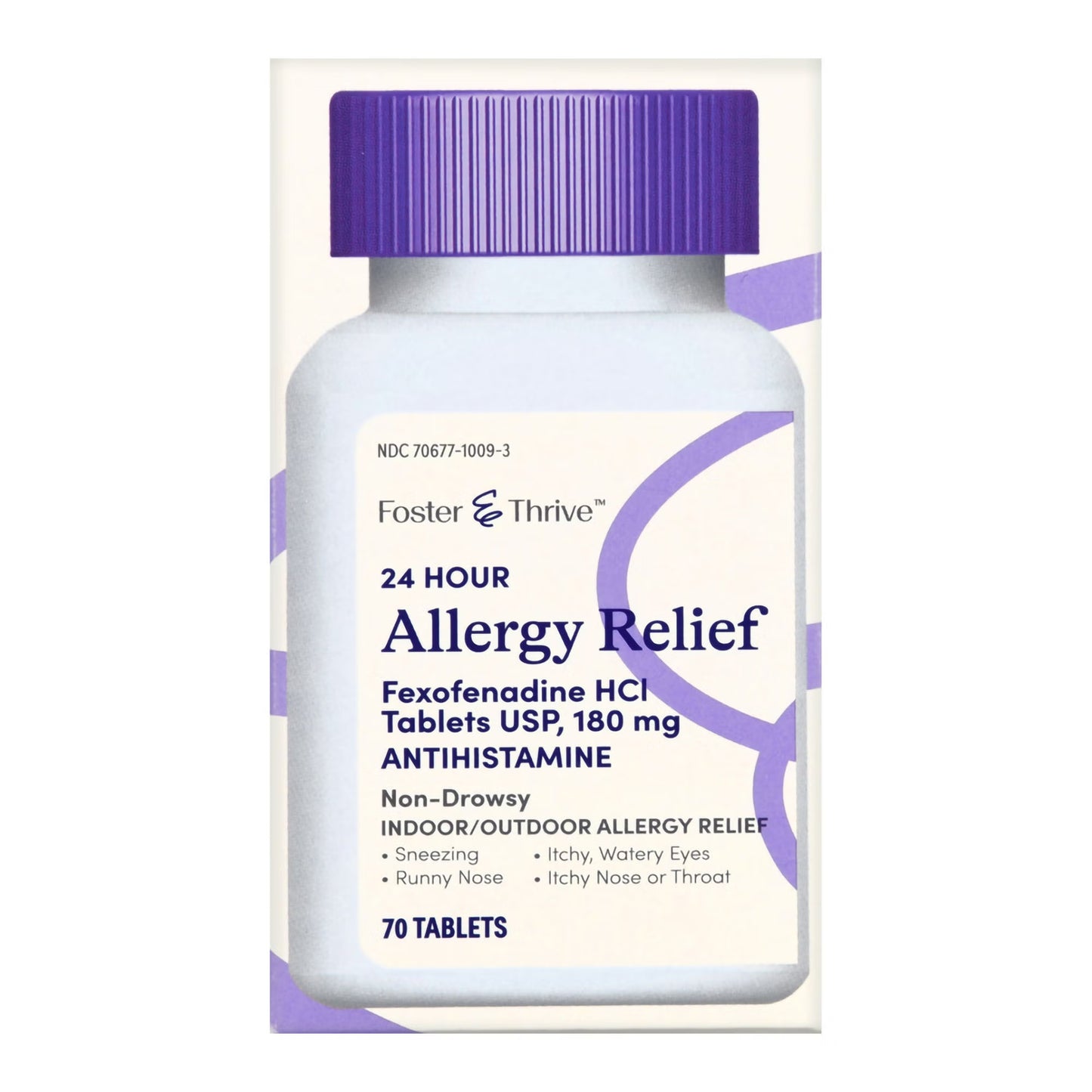 Foster & Thrive™ 24 Hour Allergy Relief Fexofenadine HCl USP 180 mg Tablets