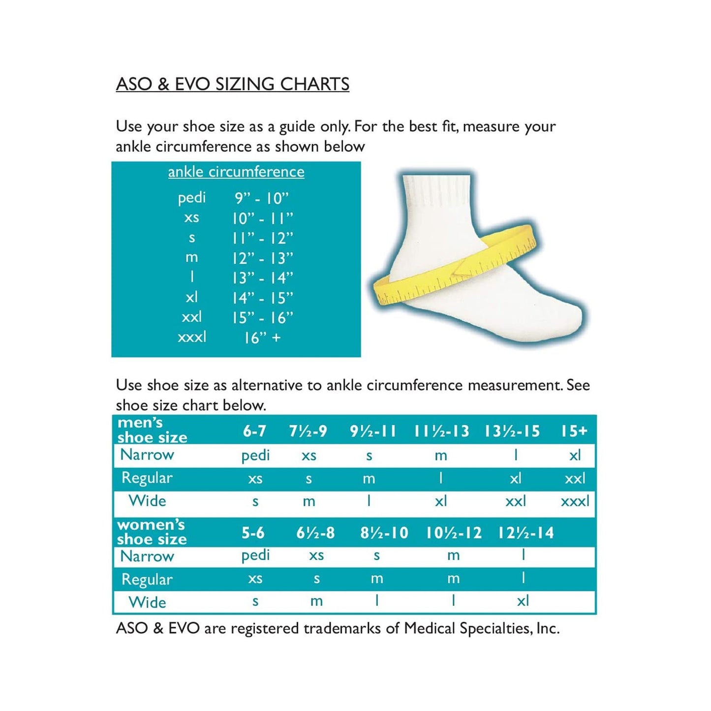 ASO® Low Profile Ankle Support, Medium