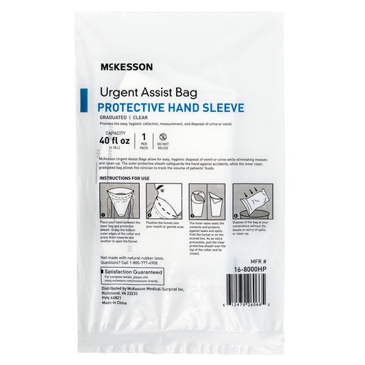 McKesson Urgent Assist Bags with Protective Hand Sleeve