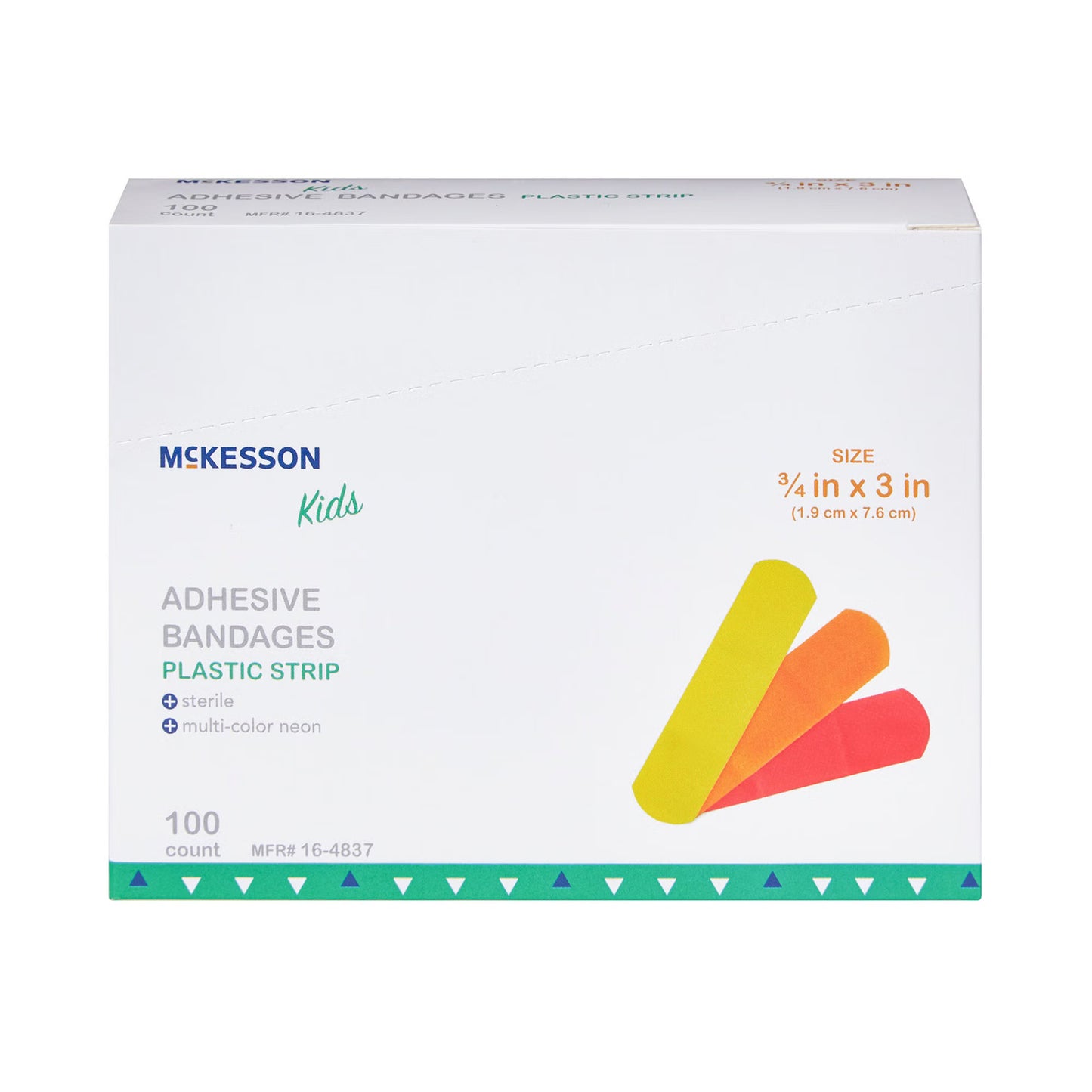 McKesson Kids™ Neon Adhesive Strip, 3/4 x 3 Inch