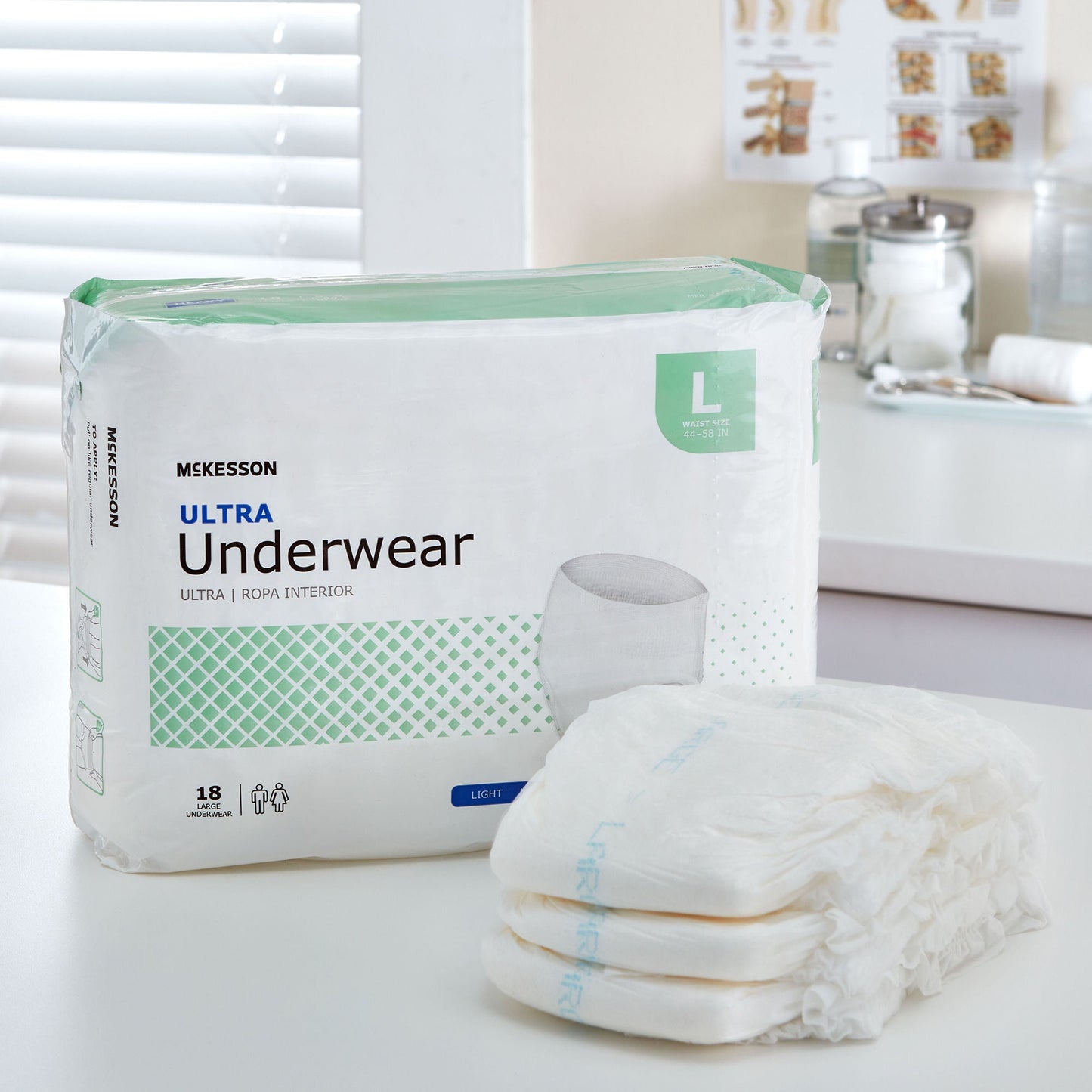McKesson Ultra Heavy Absorbent Underwear, Large
