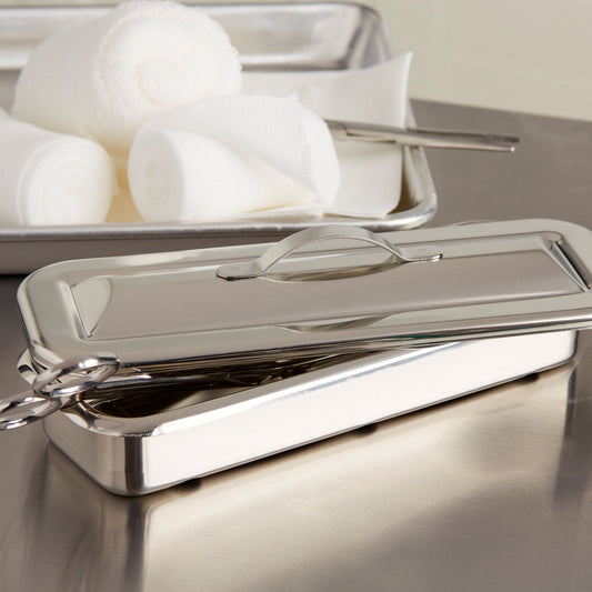 McKesson Instrument Tray, Strap Handle, 8.5 Inches