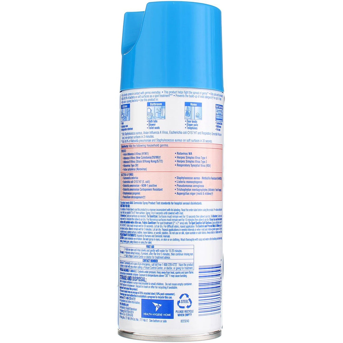 Lysol® Disinfectant Spray Spring Waterfall® Scent, 12.5-ounce can
