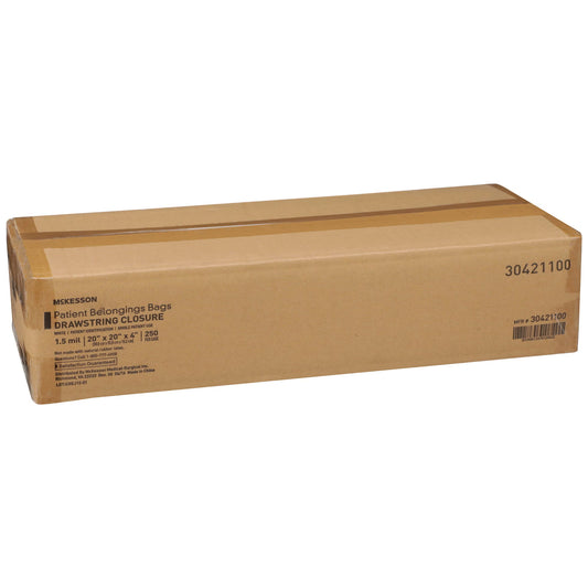 McKesson Patient Belongings Bag, White