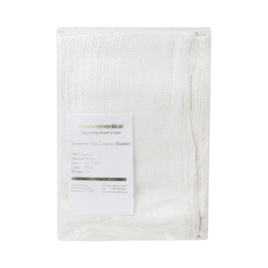 McKesson Cotton Thermal Blanket, 66 x 90 Inch