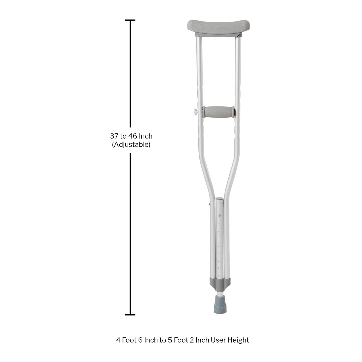 McKesson Underarm Crutches for Children 4'6" – 5'2"
