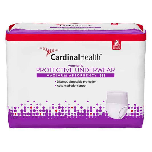 Cardinal Maximum Absorbency Protective Underwear for Women, Extra Large, 58 - 68", 195 - 245 lbs REPLACES ZRPUW16
