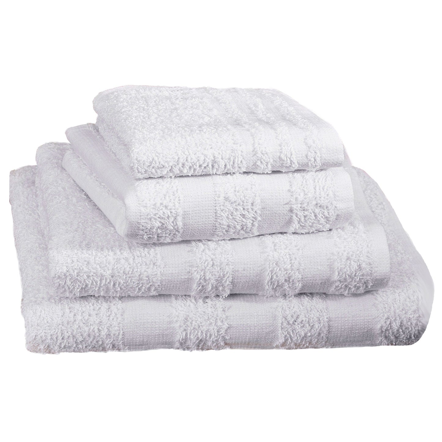 Merit™ Trio Cotton Washcloth, White, 12 x 12 Inch