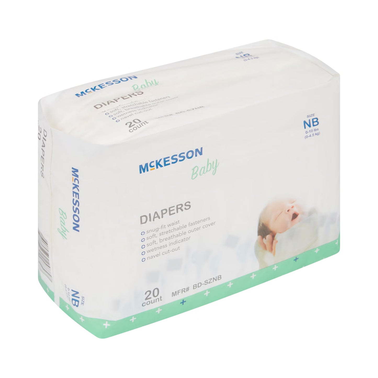 McKesson Baby Diapers for Newborn Infants weighing up to 10 lbs.