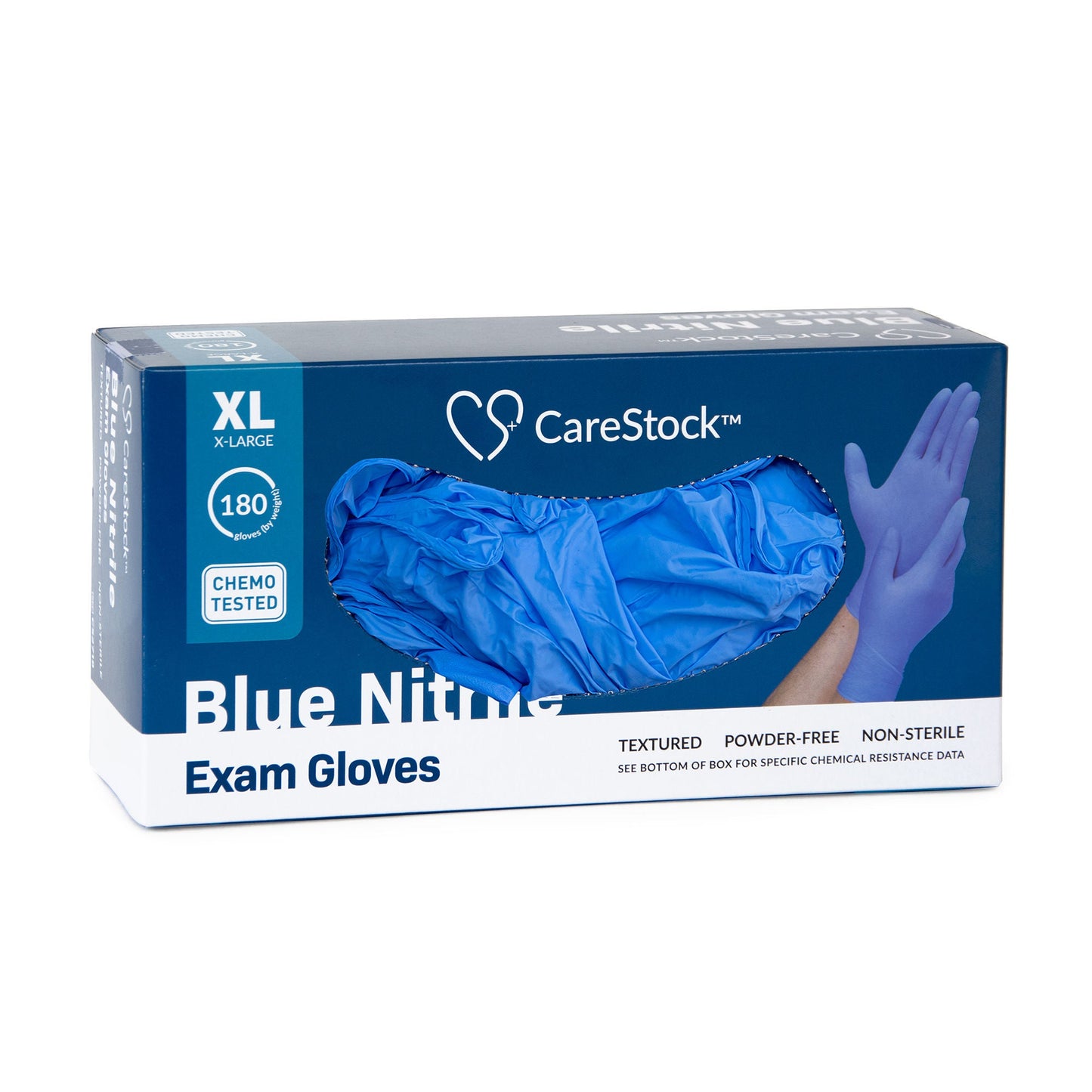 CareStock™ Nitrile Exam Glove, Extra Large, Blue
