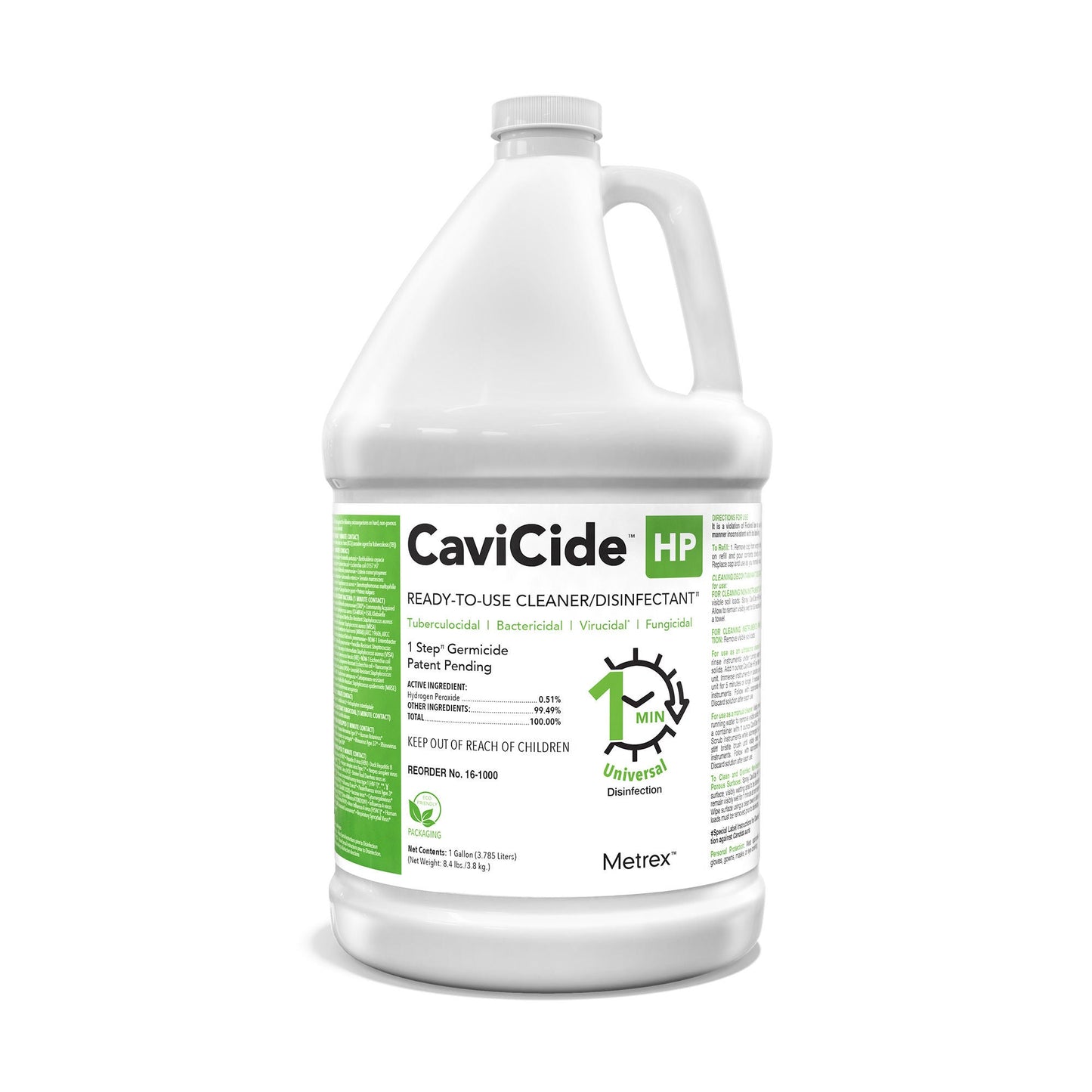 Surface Disinfectant Cleaner CaviCide™ HP Broad Spectrum Manual Pour Liquid 1 gal. Jug Characteristic Scent NonSterile