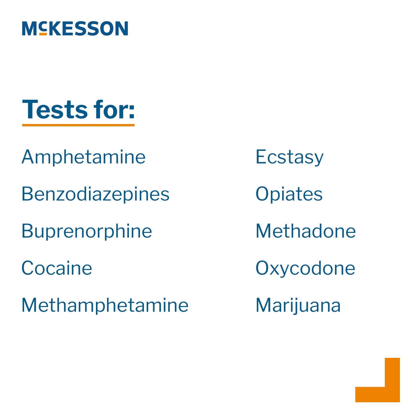 McKesson 10-Drug Panel with Adulterants Drugs of Abuse Test