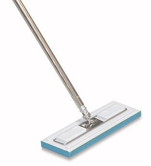 Cleanroom Wet Mop Pad Contec® Klean Max™ Sealed Edge Large White Microfiber / Polyester Disposable