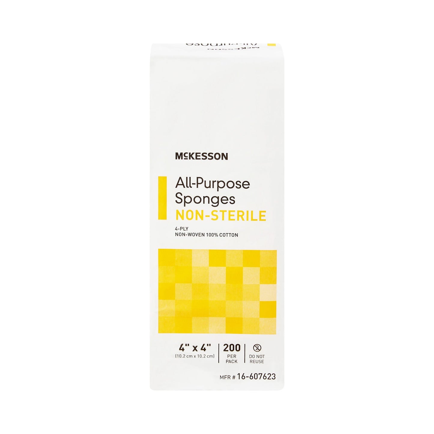 McKesson Nonwoven Sponge, 4 x 4 Inch, Four Ply