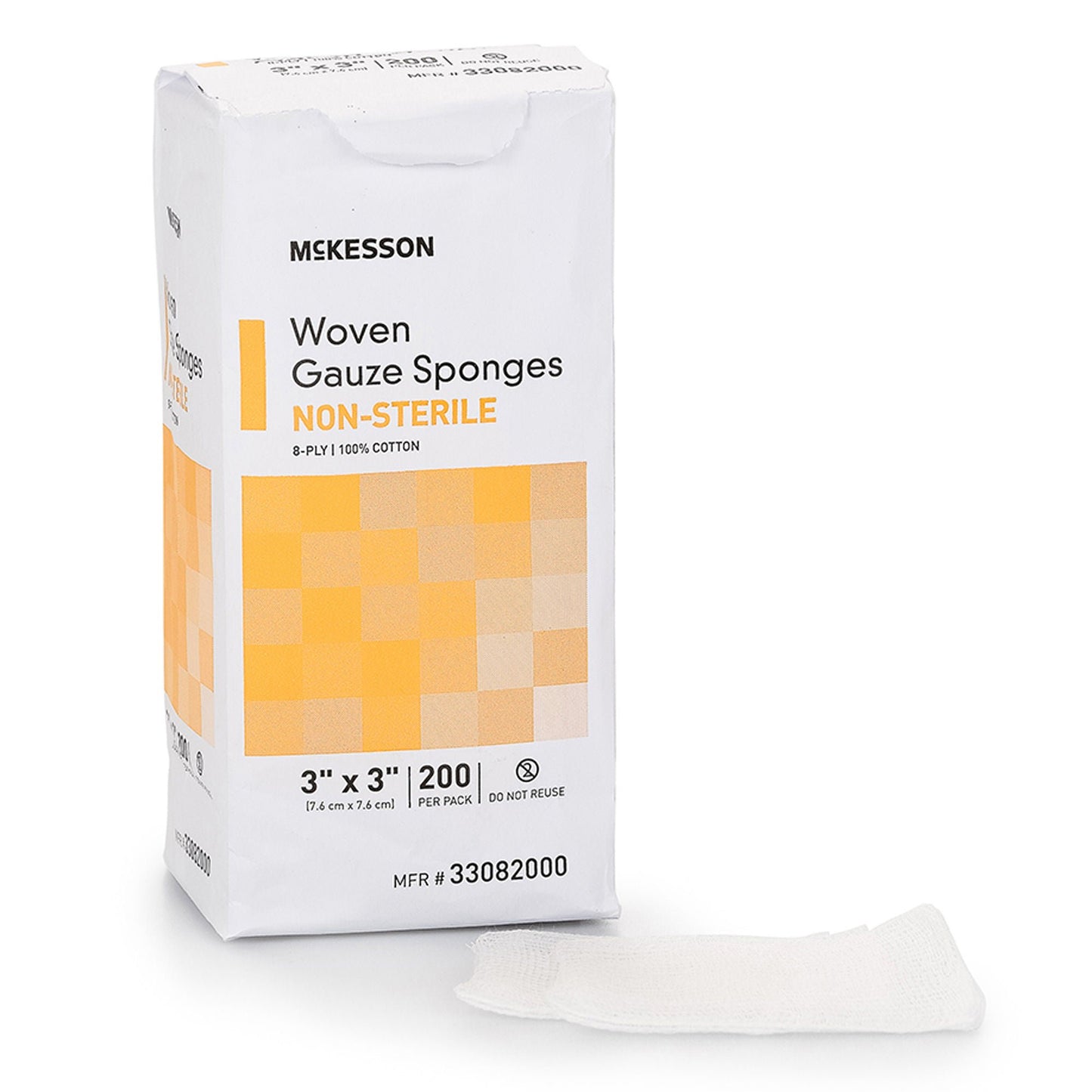 McKesson Gauze Sponge, 3 x 3 Inch, Eight Ply