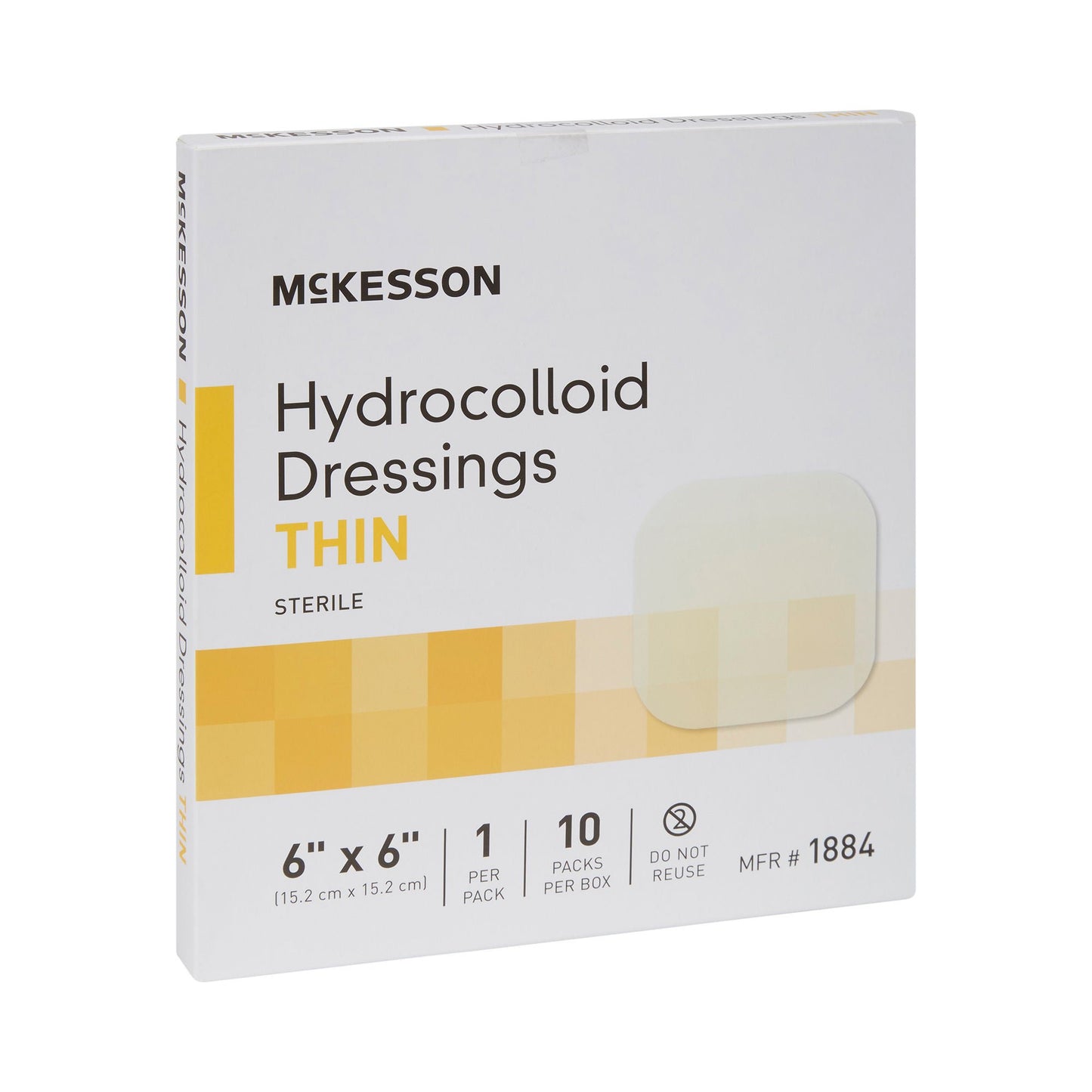McKesson Hydrocolloid Dressing, 6 x 6 Inch