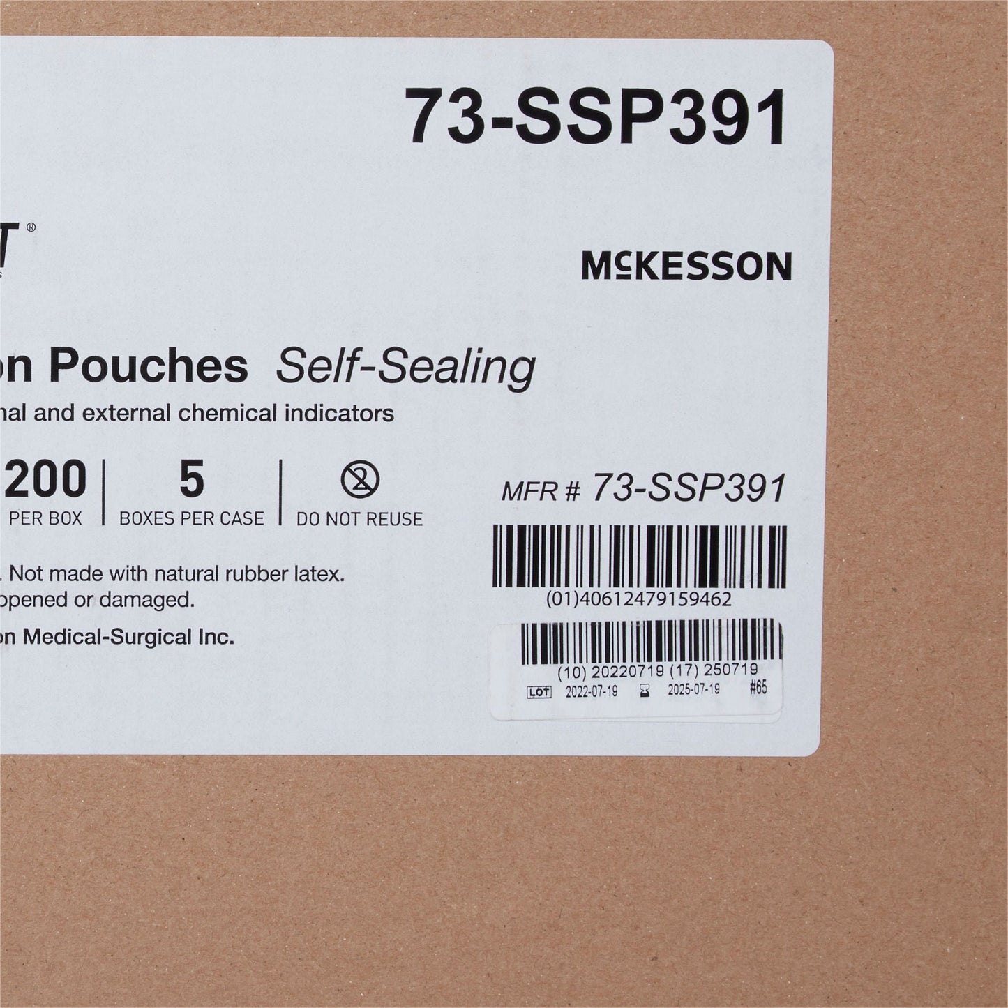 McKesson Argent® Sure-Check® Sterilization Pouch, 12 x 18 Inch