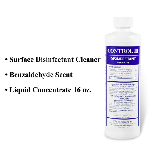 Control III® Surface Disinfectant Germicide Cleaner, 16 oz.
