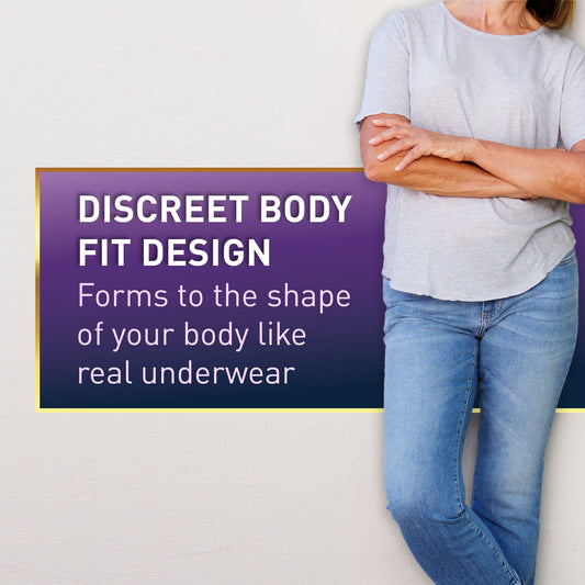McKesson Premium Discreet Underwear for Women, Maximum Absorbency, Small/Medium