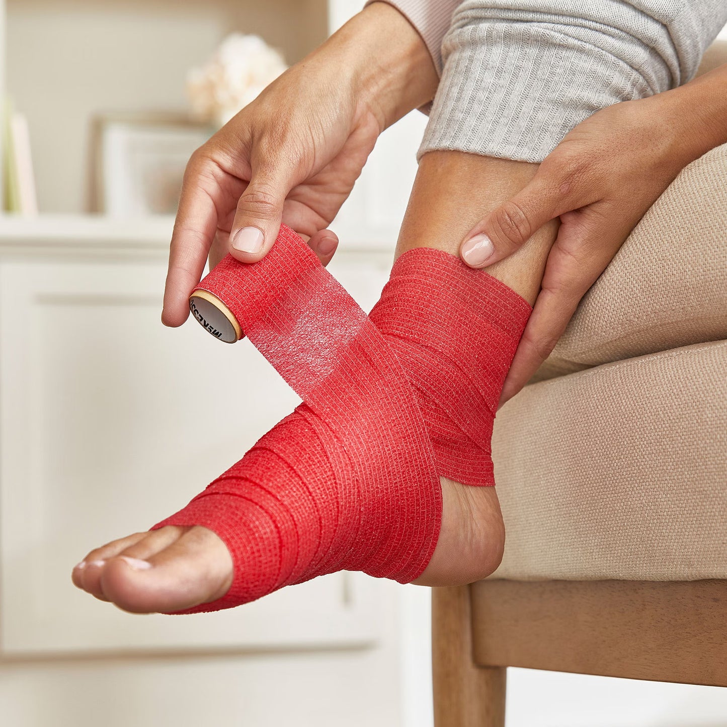 McKesson Self-adherent Closure Cohesive Bandage, 2 Inch x 5 Yard