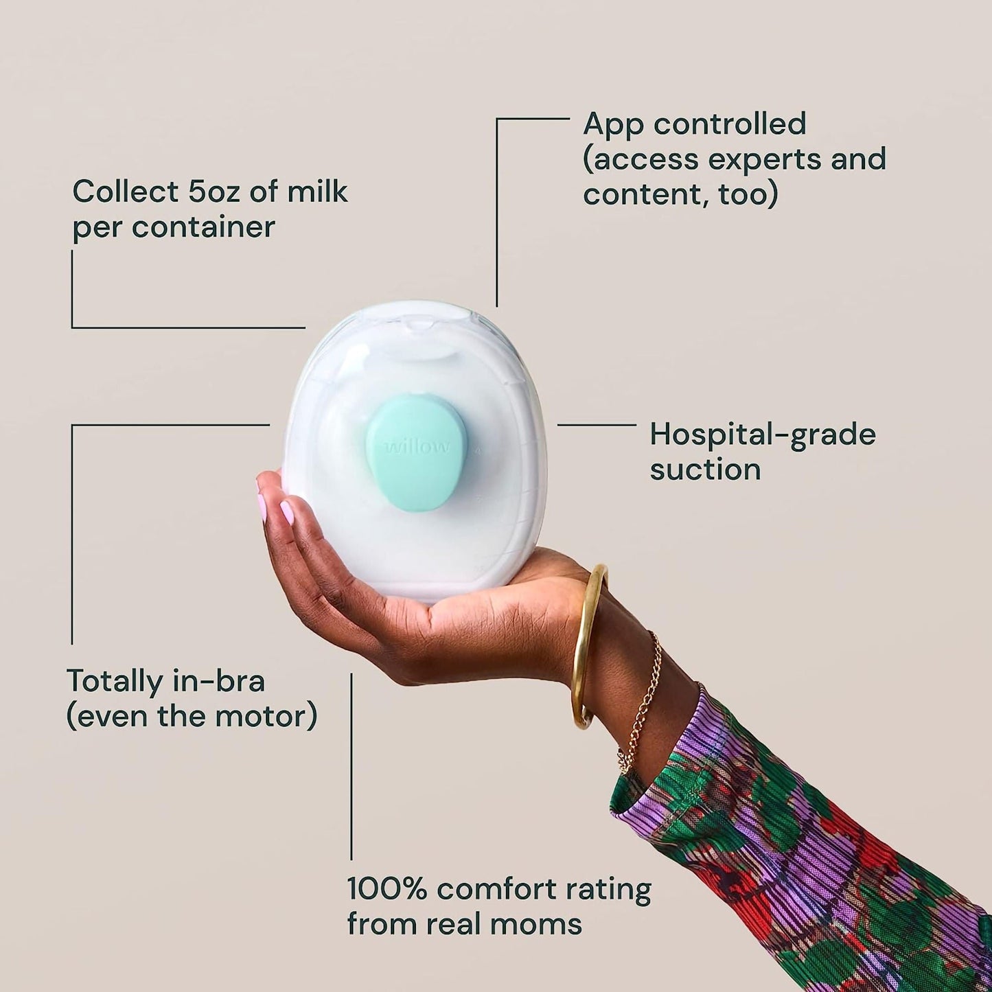 Willow Go™ Wearable Double Electric Breast Pump Kit