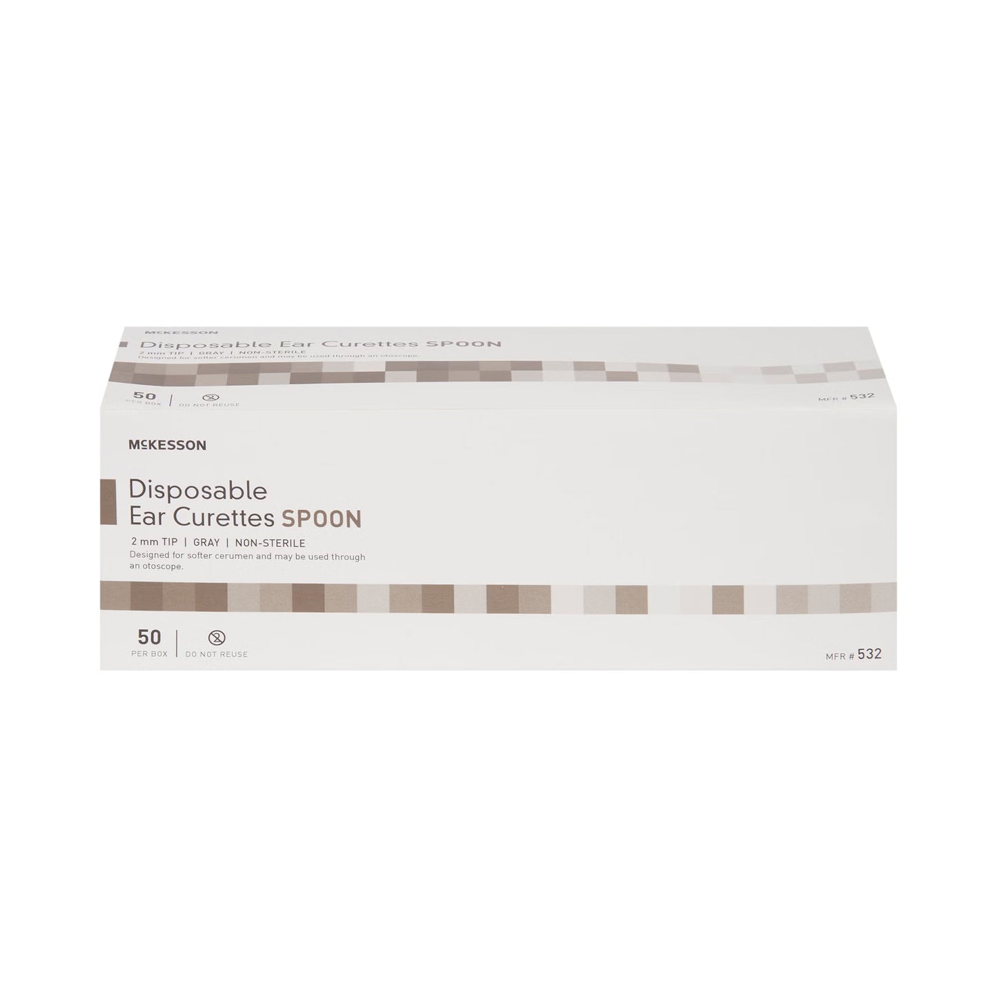 McKesson Ear Curette, 2 mm, Cup Tip
