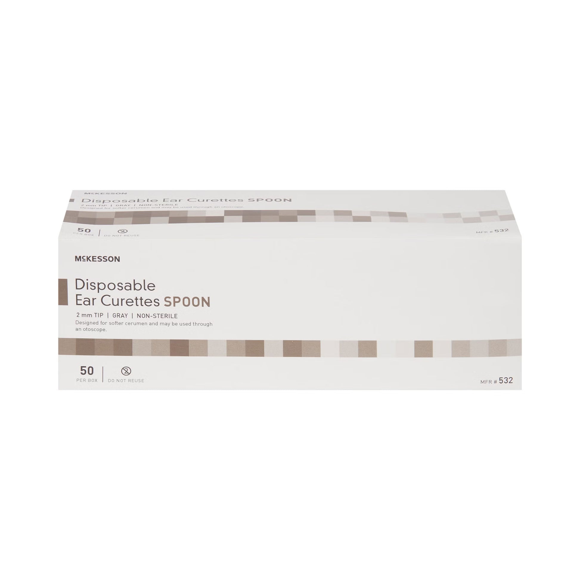 McKesson Ear Curette, 2 mm, Cup Tip