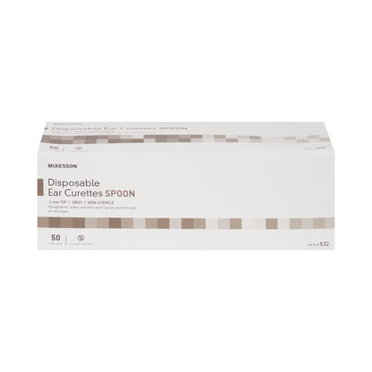 McKesson Ear Curette, 2 mm, Cup Tip