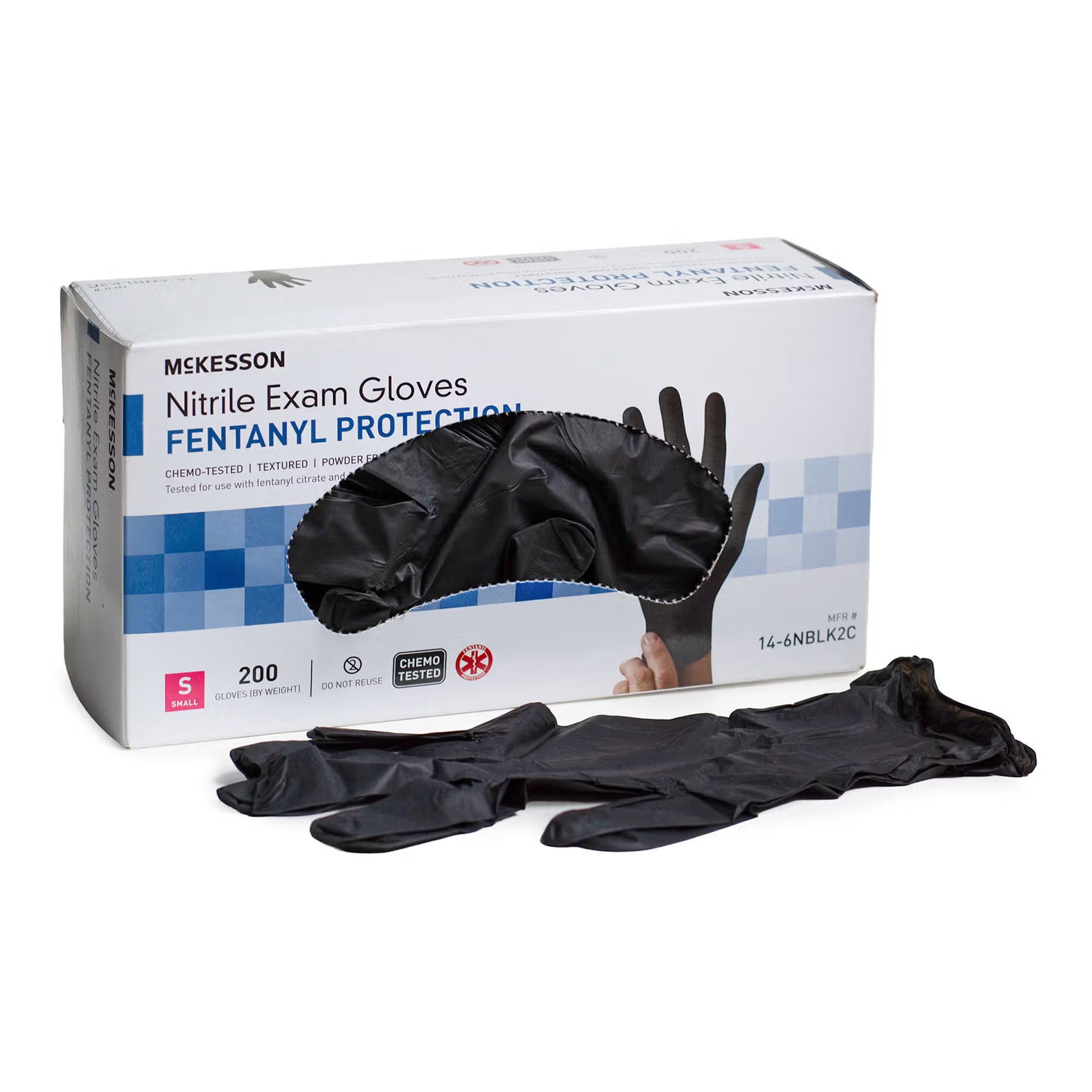 McKesson Confiderm® 6.8C Nitrile Exam Glove, Small, Blue