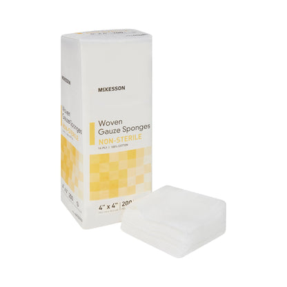 McKesson Gauze Sponge, 4 x 4 Inch, 16-Ply
