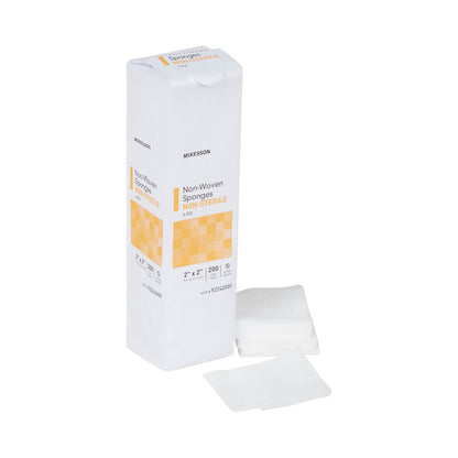 McKesson Nonwoven Sponge, 2 x 2 Inch, Four Ply