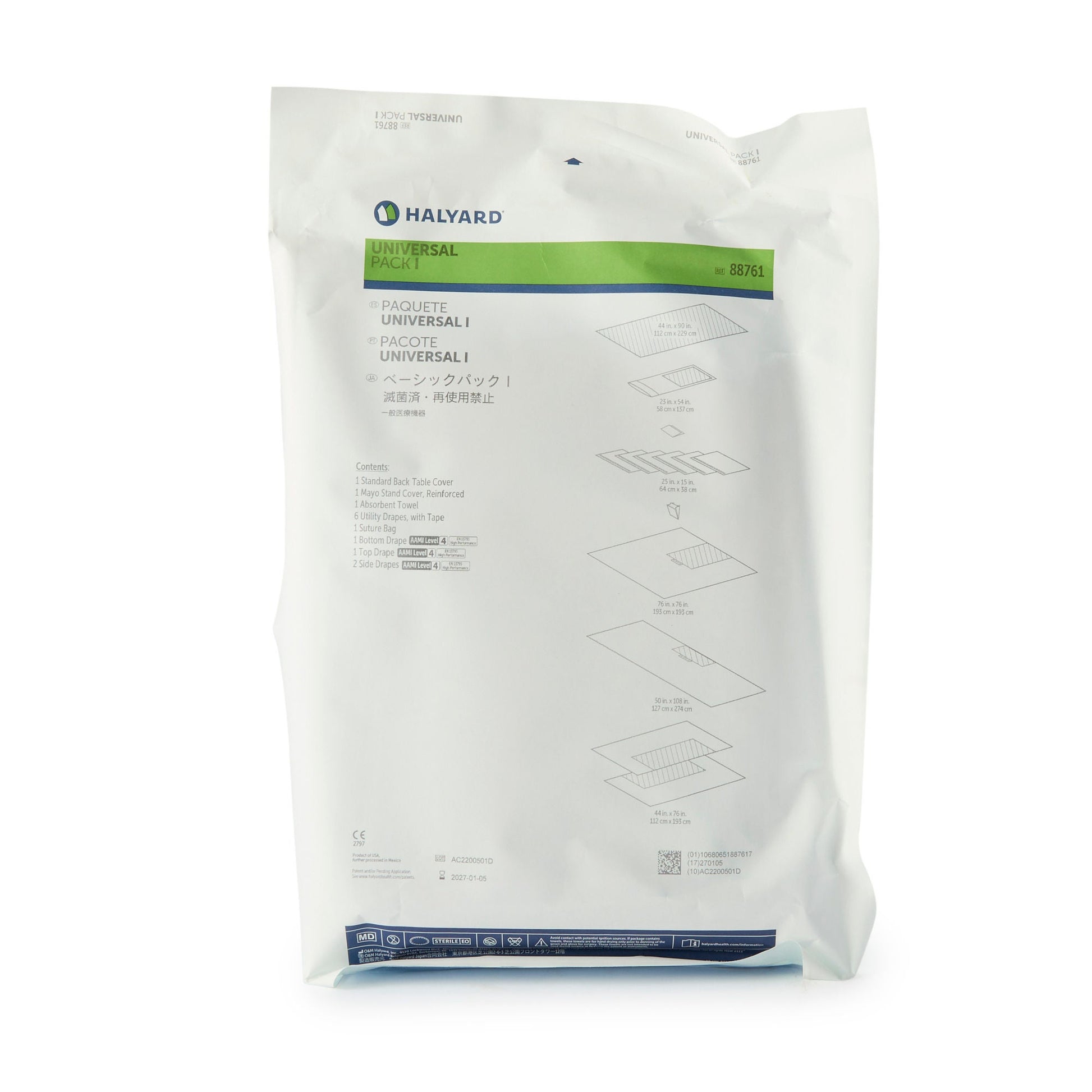 Halyard General Purpose Drape Pack