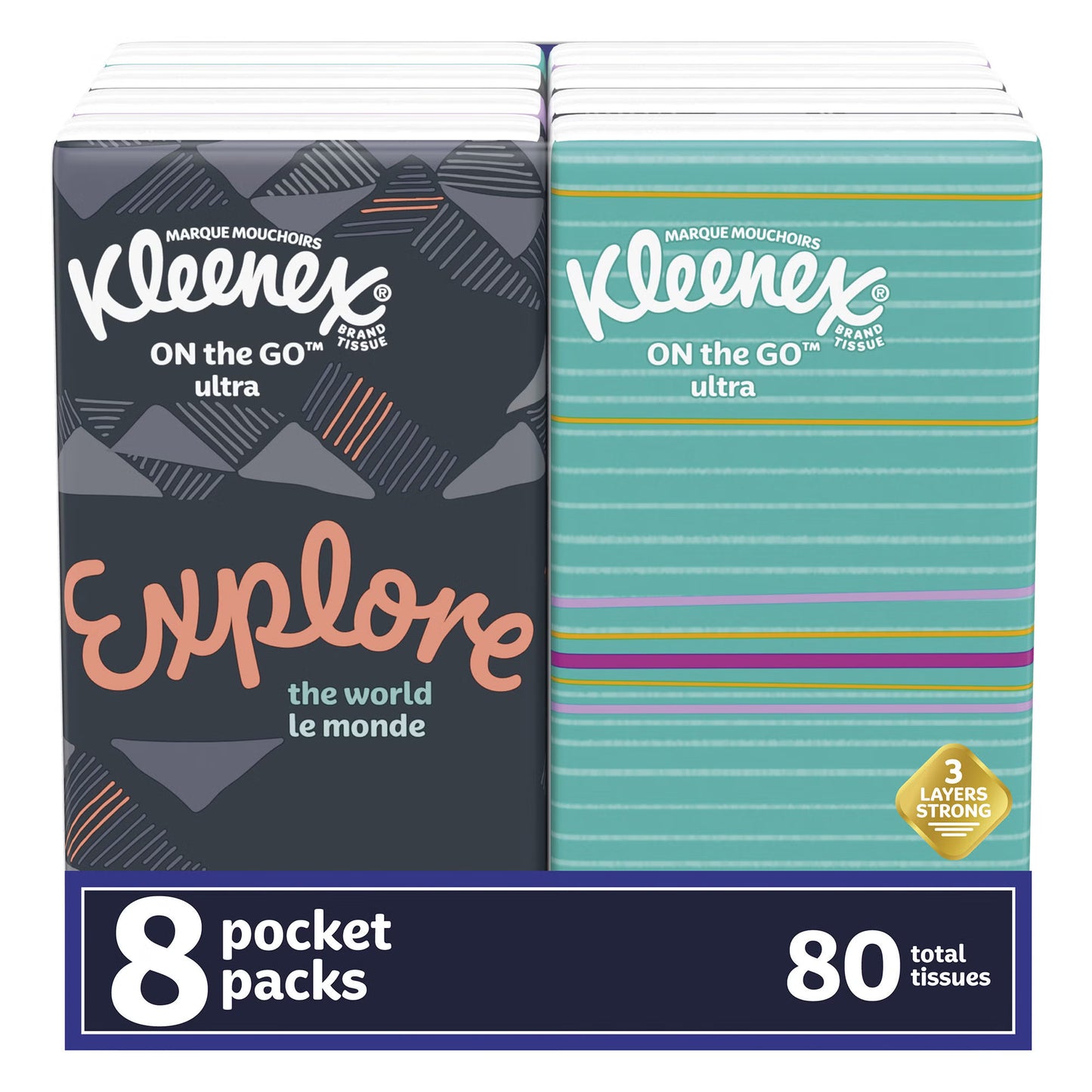 Kleenex® Pocket Pack Facial Tissue