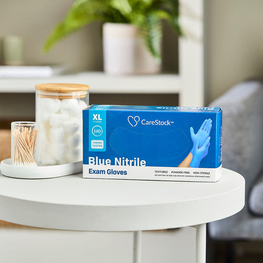 CareStock™ Nitrile Exam Glove, Extra Large, Blue