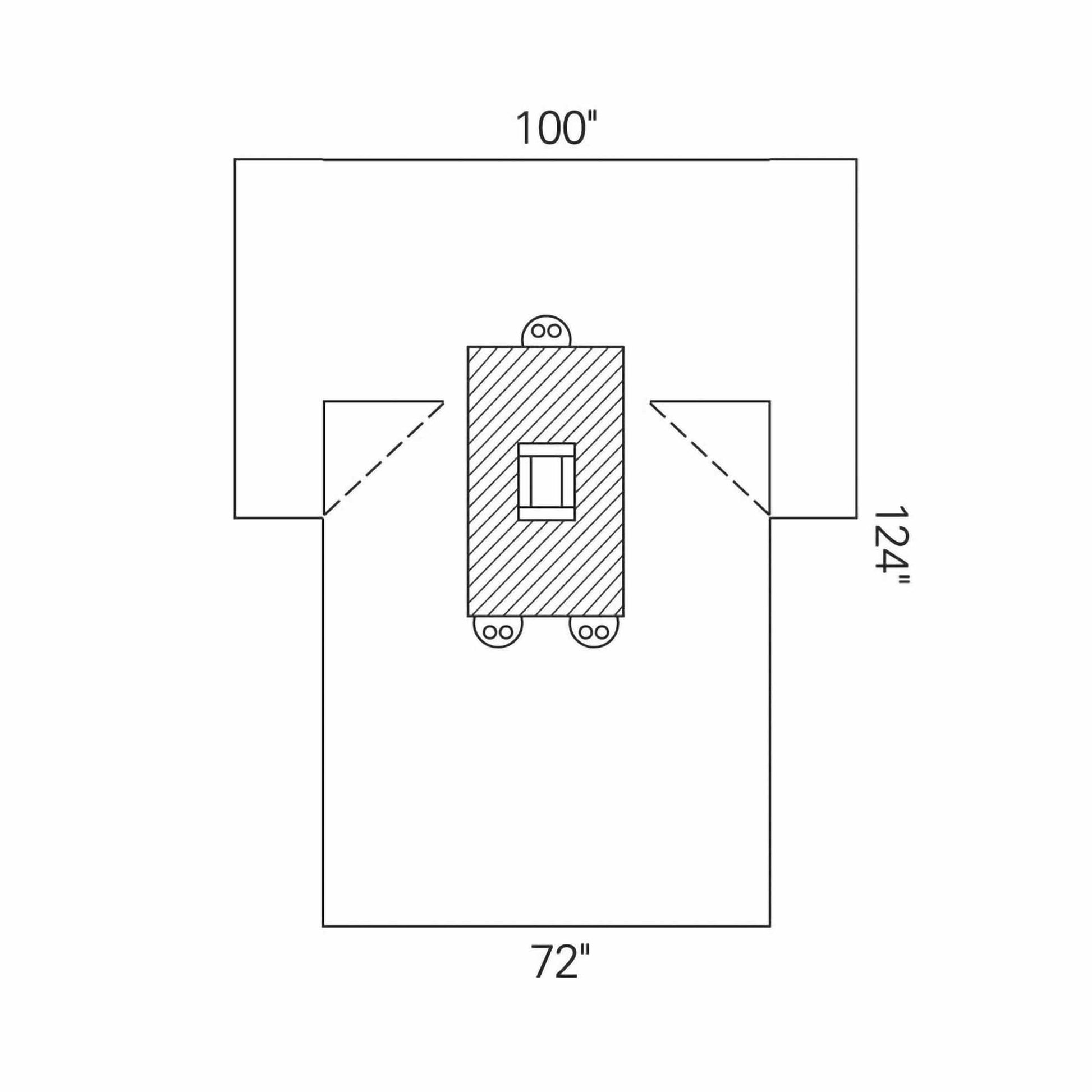 Halyard Sterile Laparotomy Abdominal Drape, 100 x 72 x 124 Inch