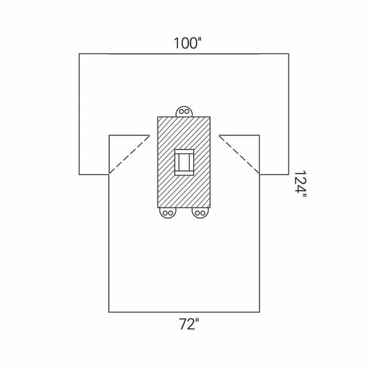 Halyard Sterile Laparotomy Abdominal Drape, 100 x 72 x 124 Inch
