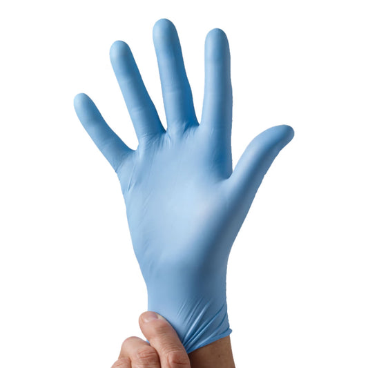 McKesson Confiderm® 2.8C Nitrile Exam Gloves, Medium, Ocean Blue