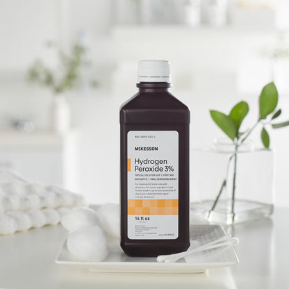 McKesson Hydrogen Peroxide Antiseptic, 16-ounce bottle