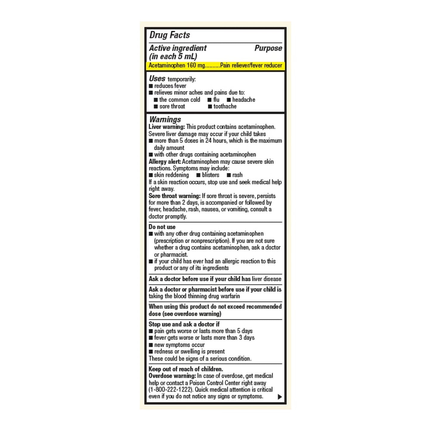 Foster & Thrive™ Acetaminophen Children's Pain Relief, Grape Flavor